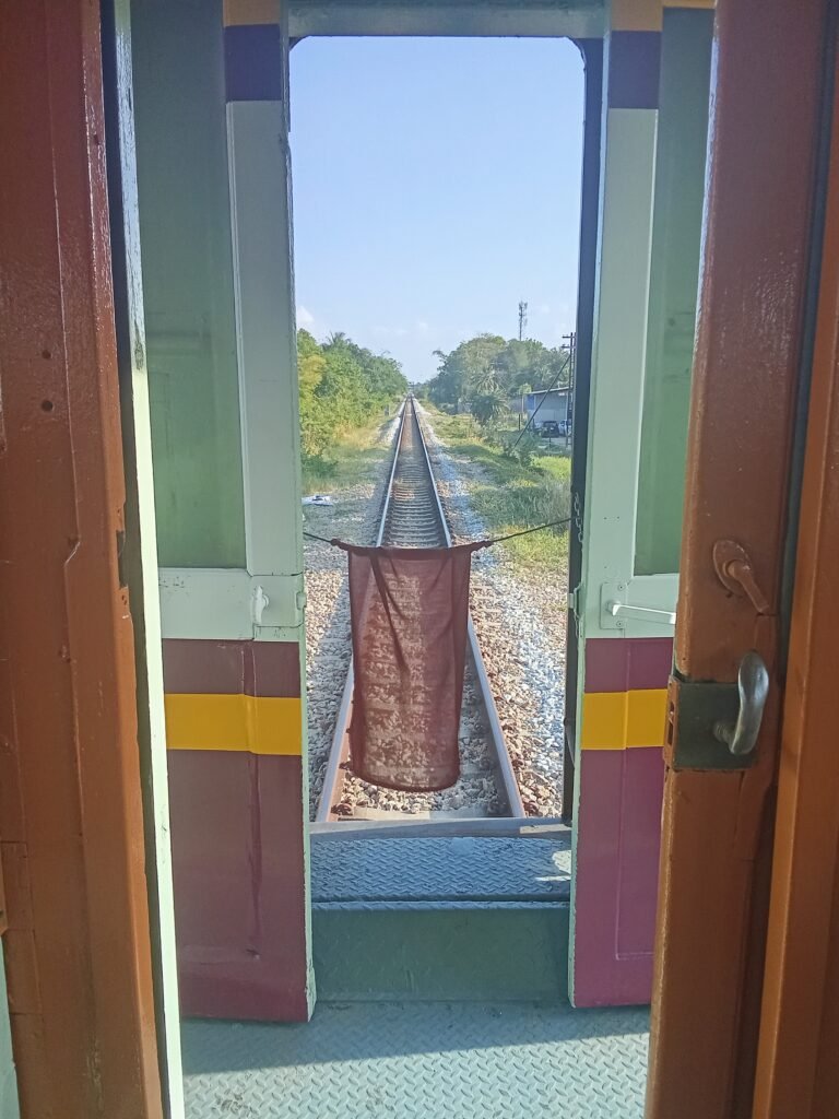 View from the last car