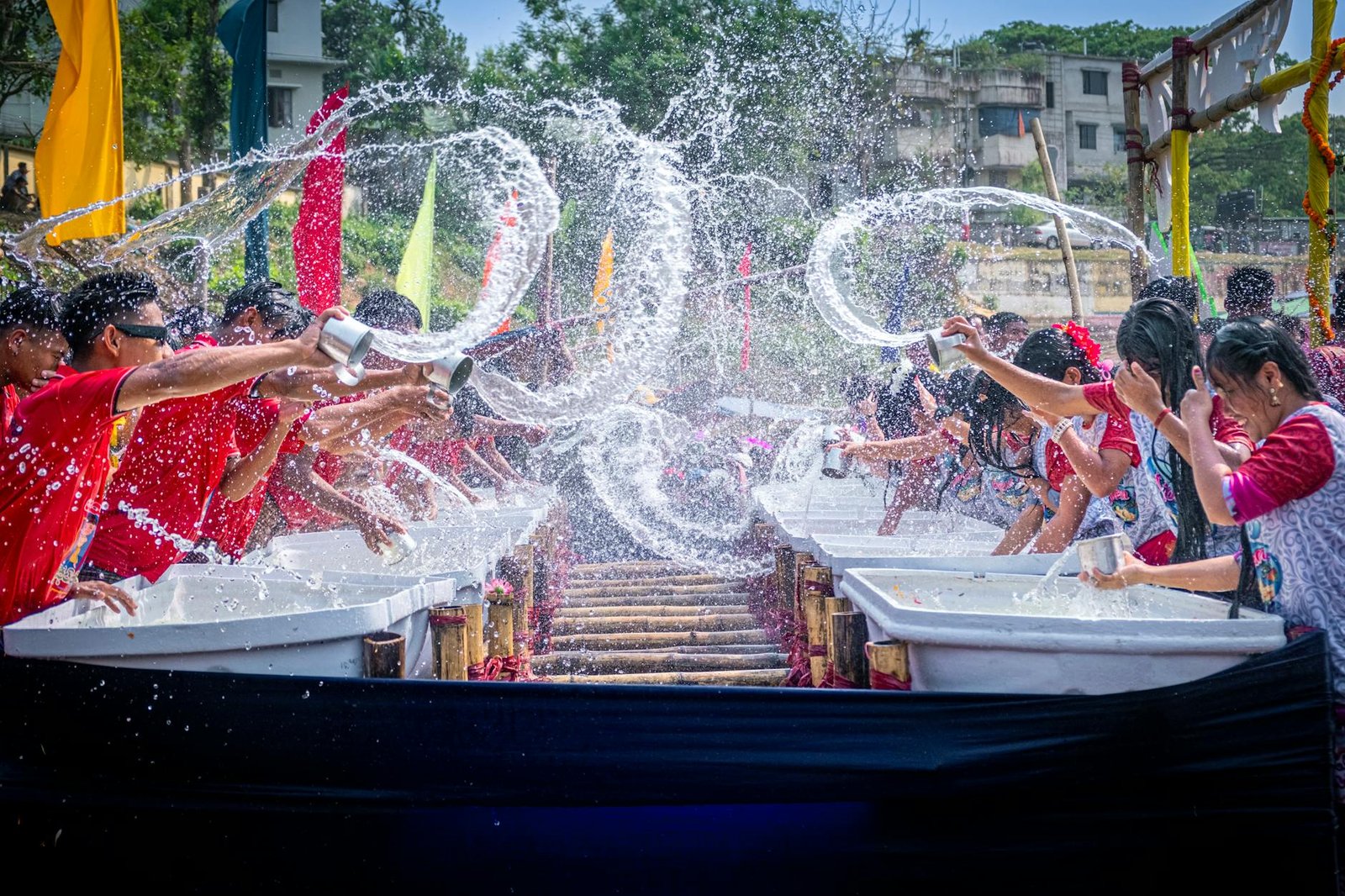 vibrant water festival celebration in bangladesh